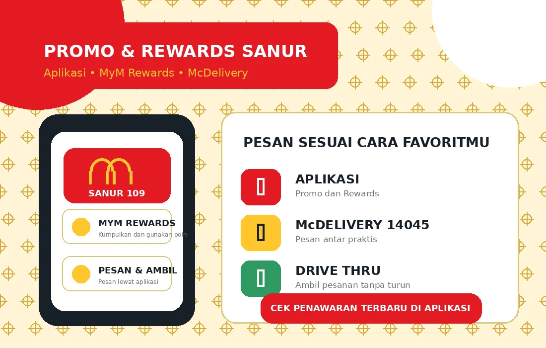 Akses promo aplikasi, MyM Rewards, dan McDelivery untuk Sanur